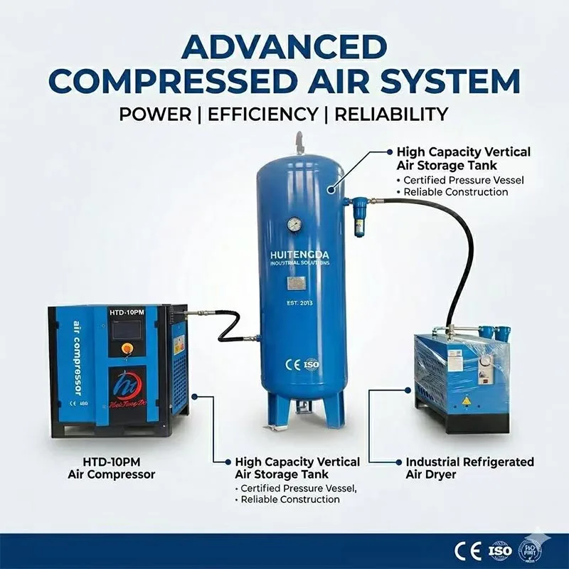75 HP 380V 50HZ Air Compressor cum Dryer